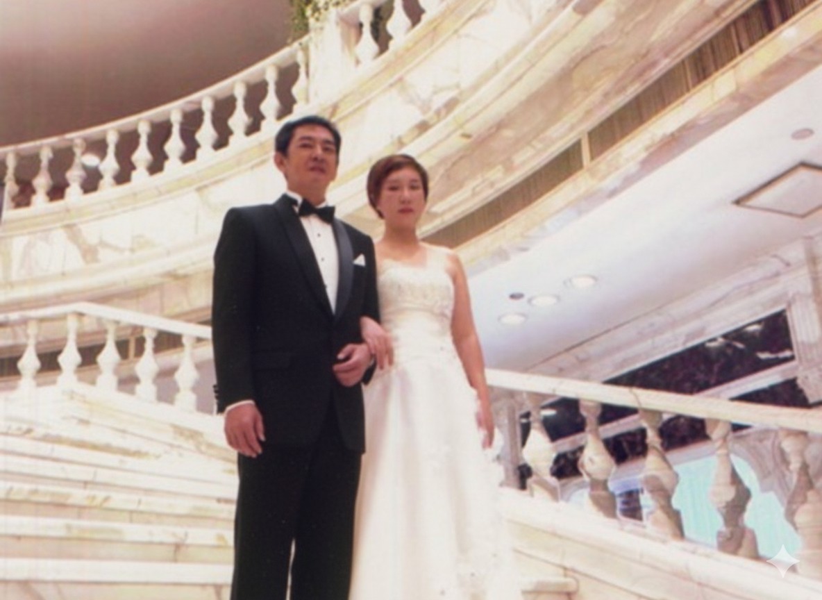 ナナと松村との結婚式の様子